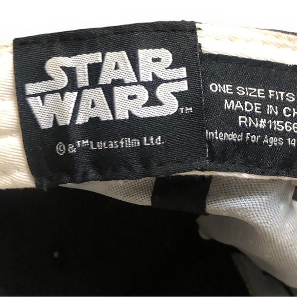 Star Wars Galaxy Script Embroidered Spell Out Logo Snap Back Baseball Cap - Picture 6 of 6